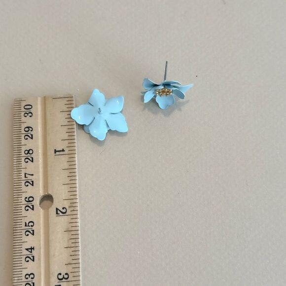 Flower earrings N1272 - Picture 4 of 4